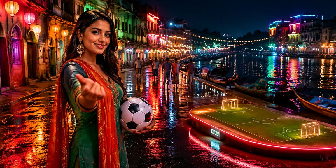 রাজশাহীতে নিয়ন আলোয় er605 ফুটবল বেটিং ভাউচার ব্যবহার করছেন খেলোয়াড়